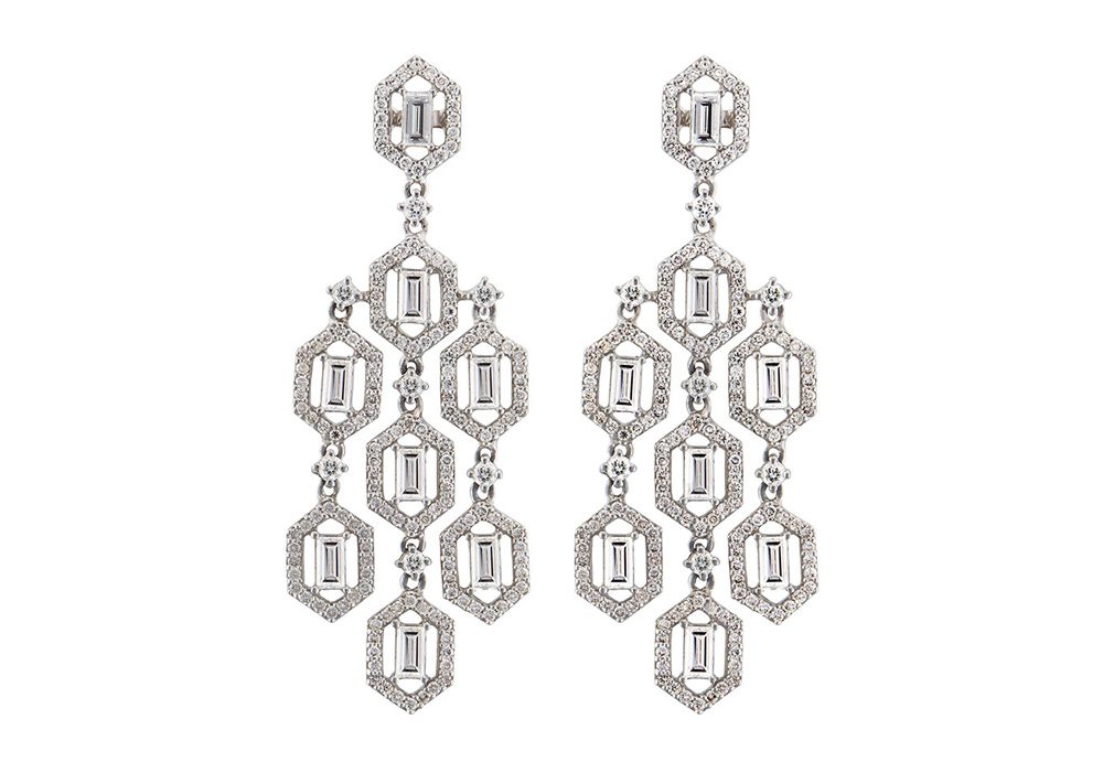 chandelier earrings 18 carat a