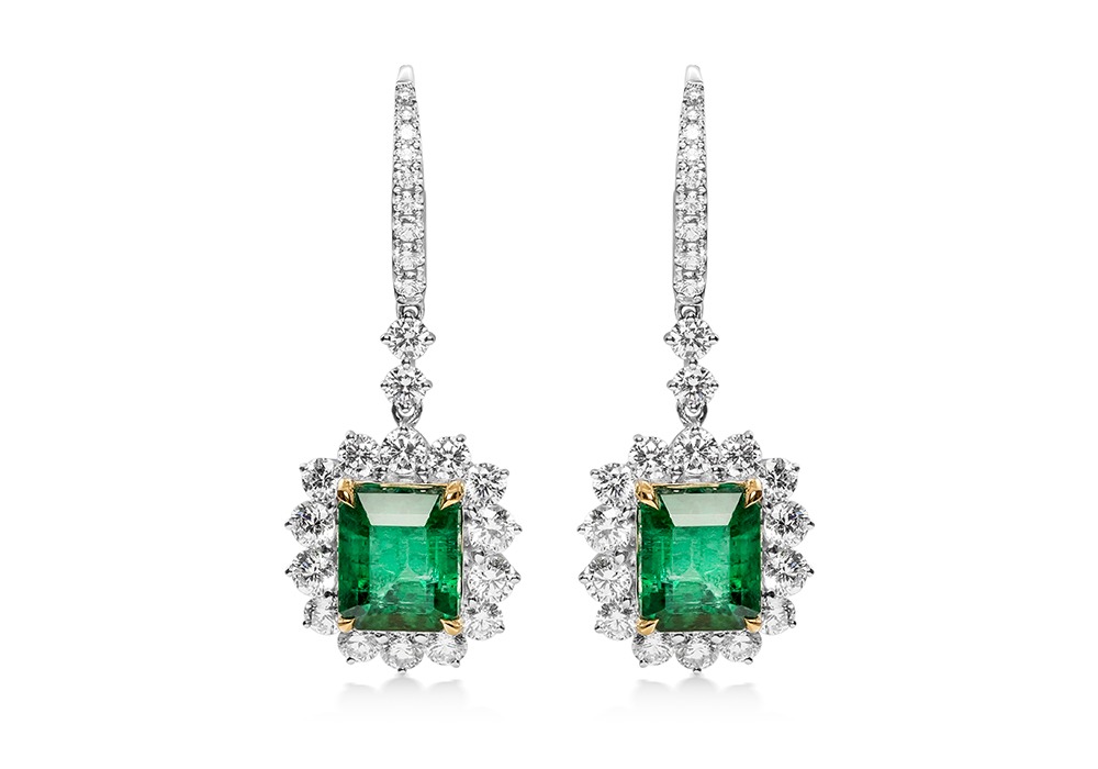Fashion Luxury Emerald Earrings Natural Gemstone Bride Wedding Engagement  Earrings For Women Valentines Day Gift Design Jewelry - Dangle Earrings -  AliExpress
