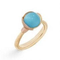ring lotus 1 turquoise cabochon a2650 425