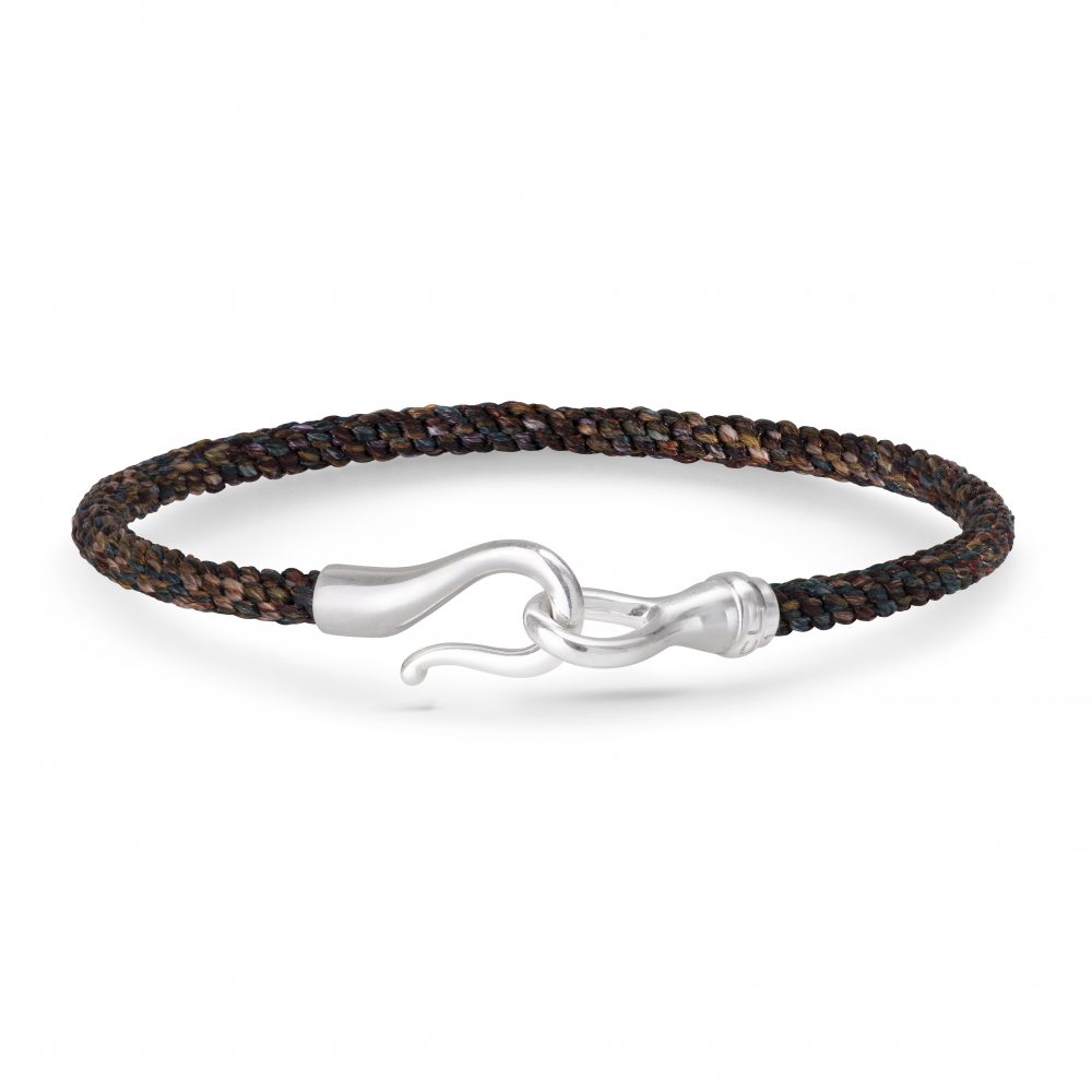 life bracelet mens maroon silver a3046 302 v1
