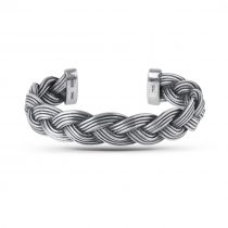 michel armring mens large oxidized sterling silver a3051 301