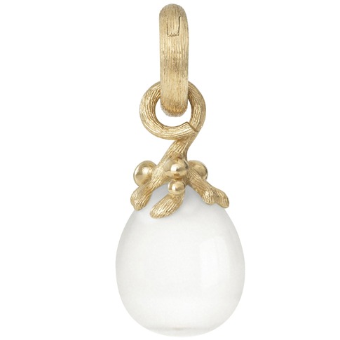 round sweet drops charm with white moonstone