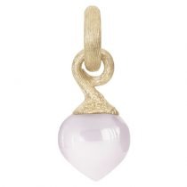 small sweet drops charm with rose quartz
