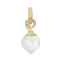 small sweet drops charm with white moonstone